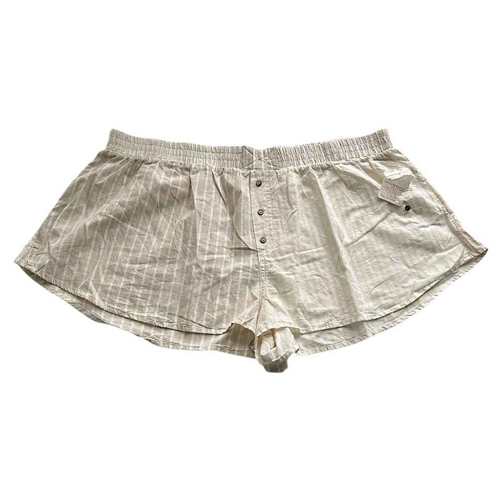 NEW Intimately Free People Rags to Riches Sleep Shorts Size XL Ivory Combo - Picture 3 of 8
